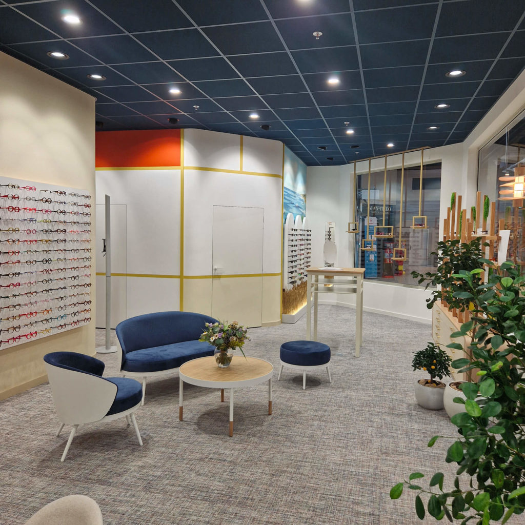 Plusieurs univers délimité dans la boutique