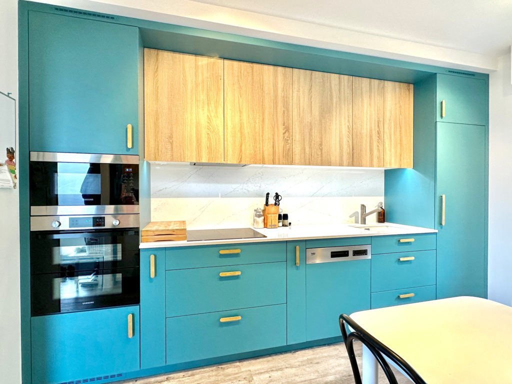 Rénovation d'une cuisine - mélange de matière